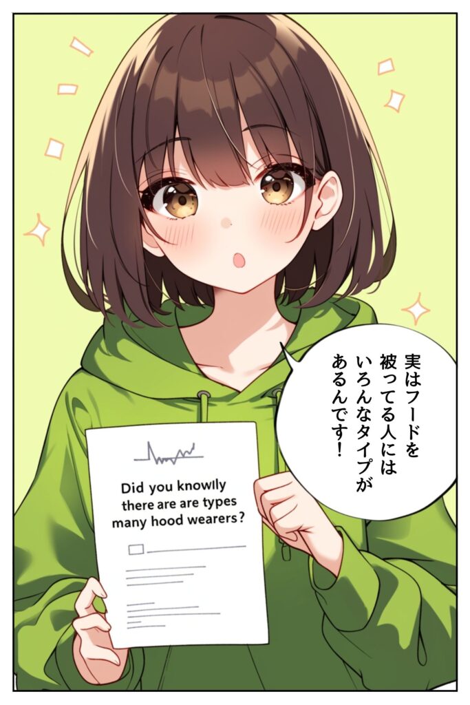 フード被りのタイプ診断