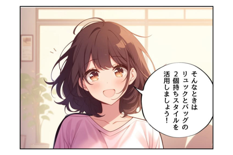 「荷物が多くてバッグがパンパン」「リュックだけだと取り出しにくい」